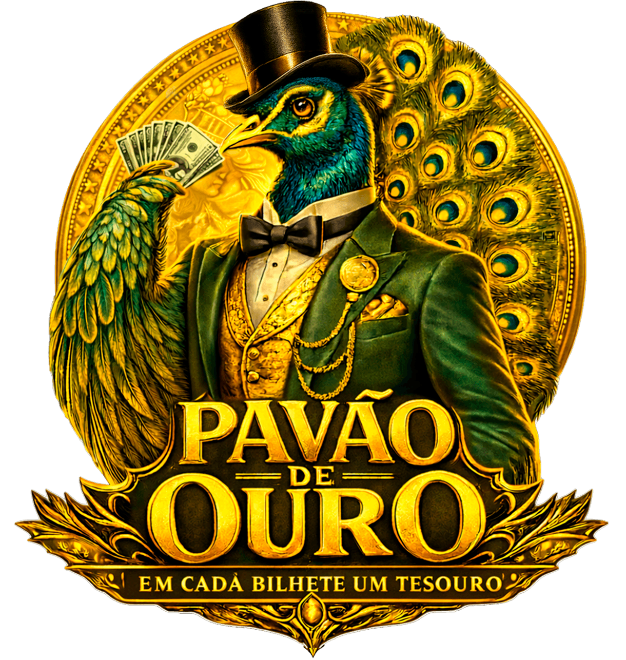 Pavão de Ouro — mascote cavalheiro